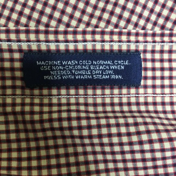 Daniel Cremieux Mens Button Up Long Sleeved Striped Shirt Burgundy Size XL - Picture 5 of 12